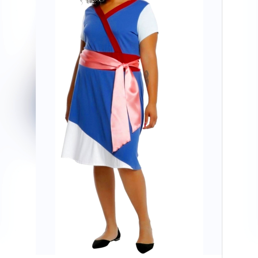 Mulan Hot Topic NWT 3 Plus 3x Disney Bound fun Run cosplay dress